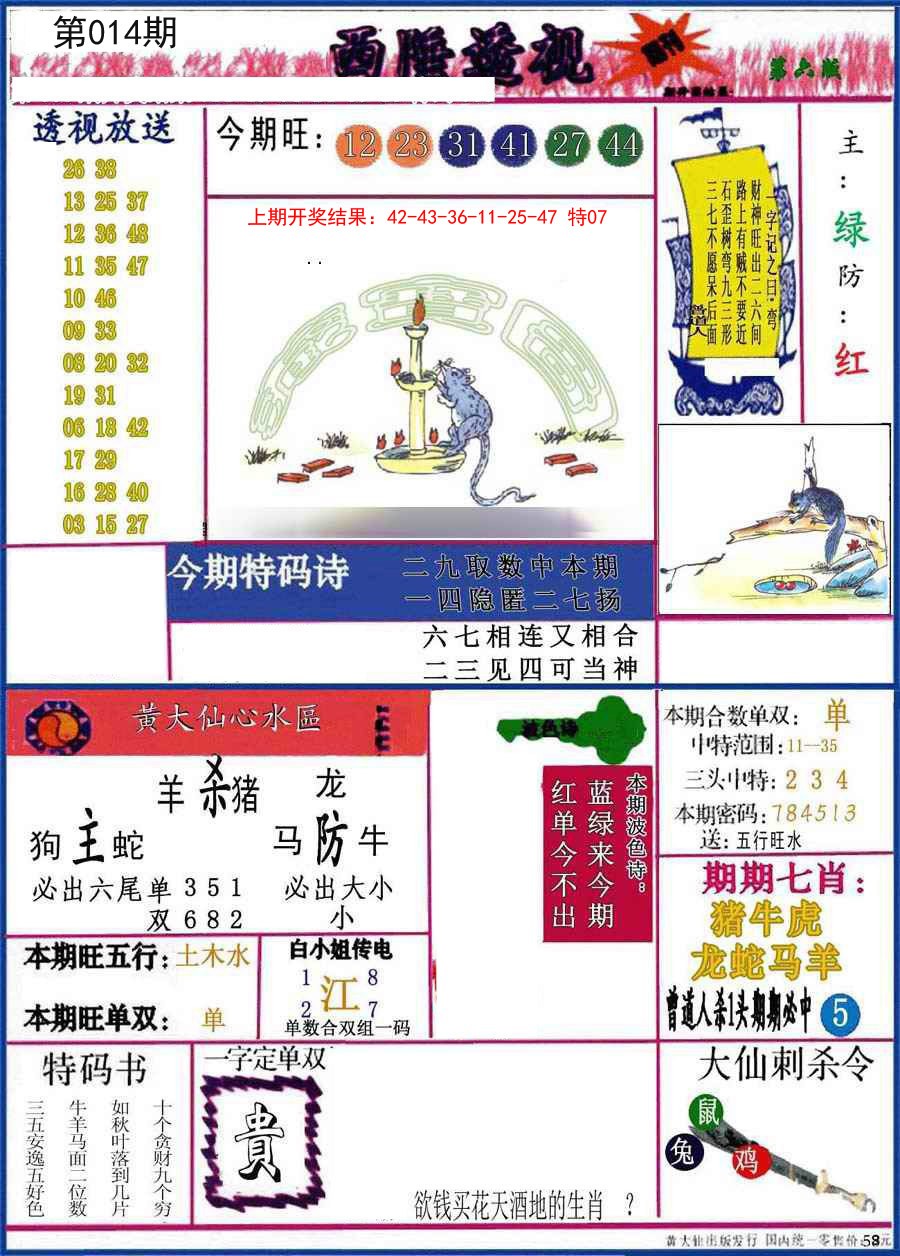 2025014期西陲透视
