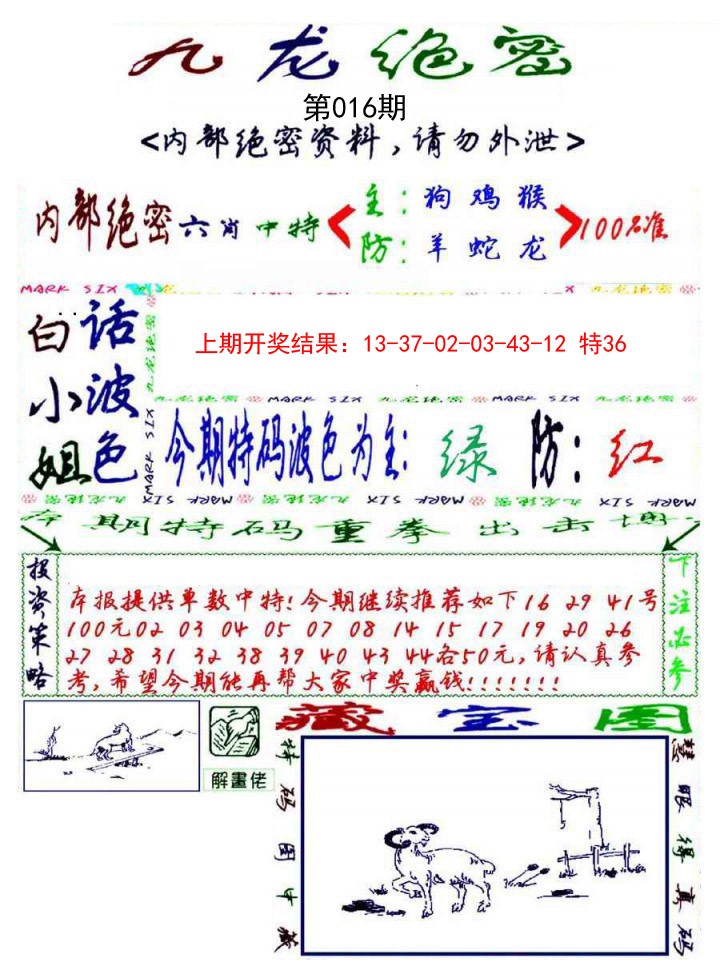 2025016期九龙密报