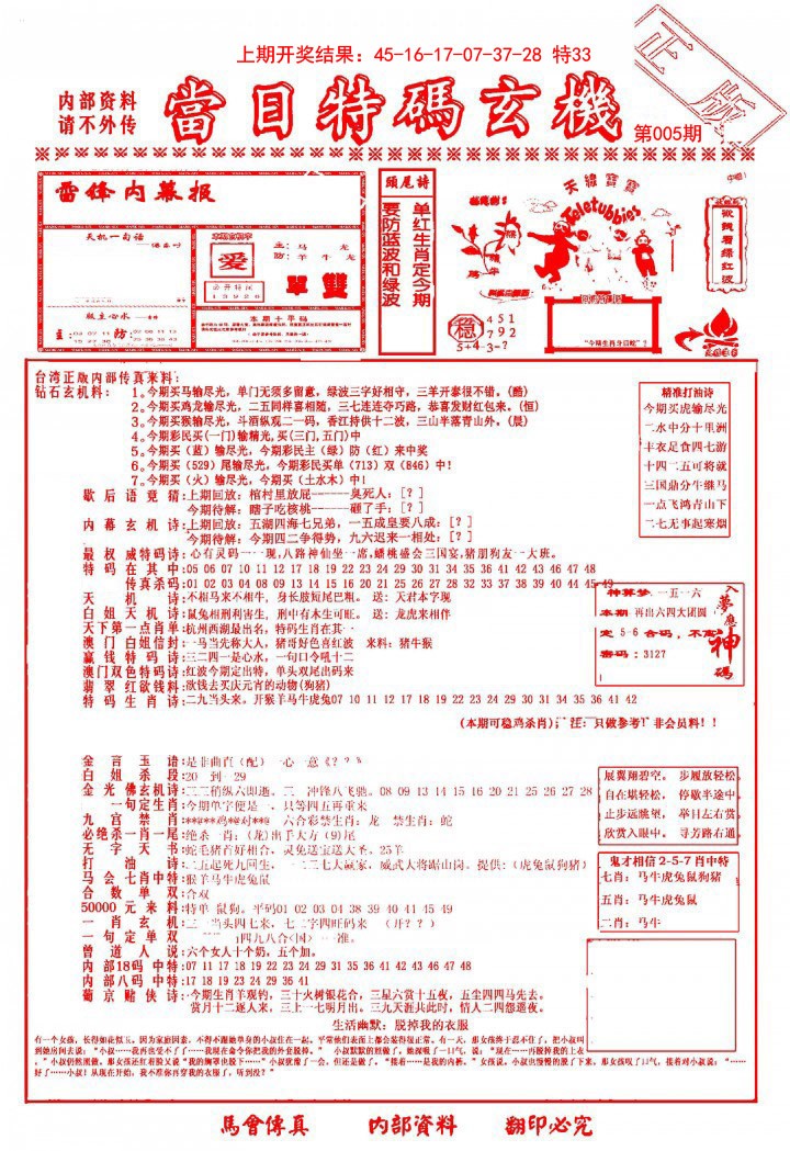 2025005期当日特码玄机-1