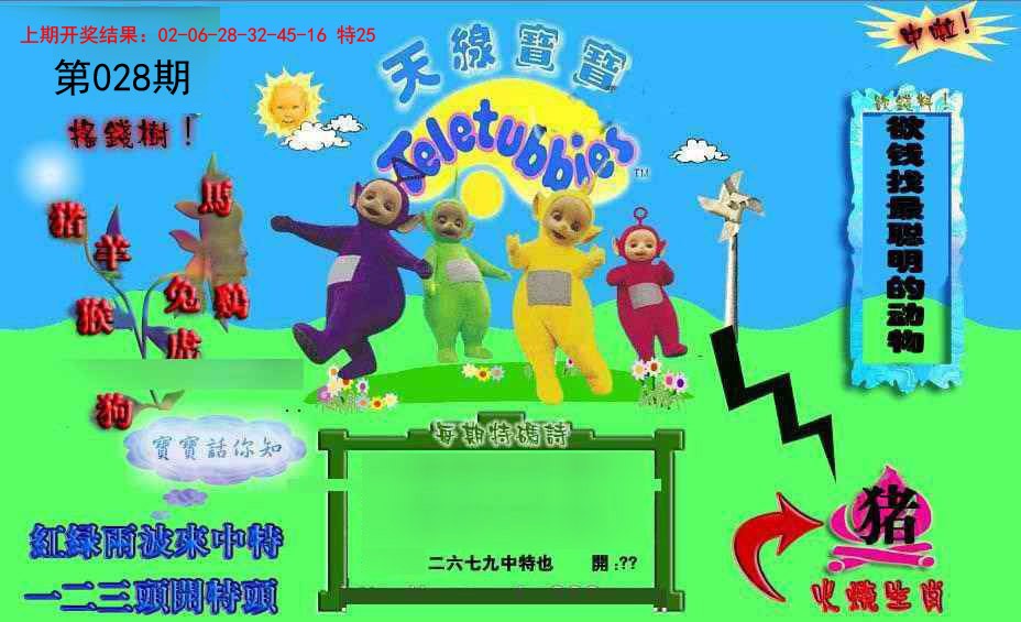 2025028期正版天线宝宝D