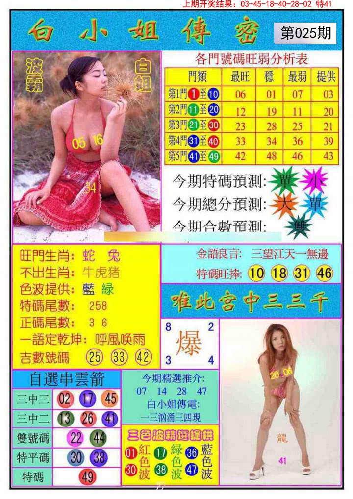 2025025期白小姐传密