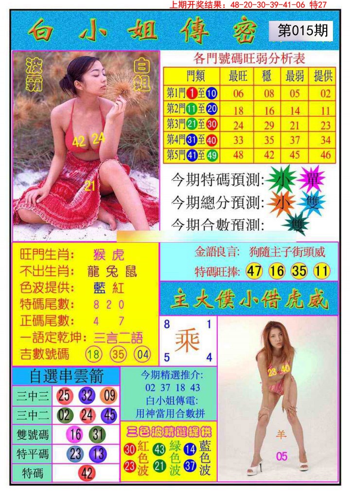 2025015期白小姐传密