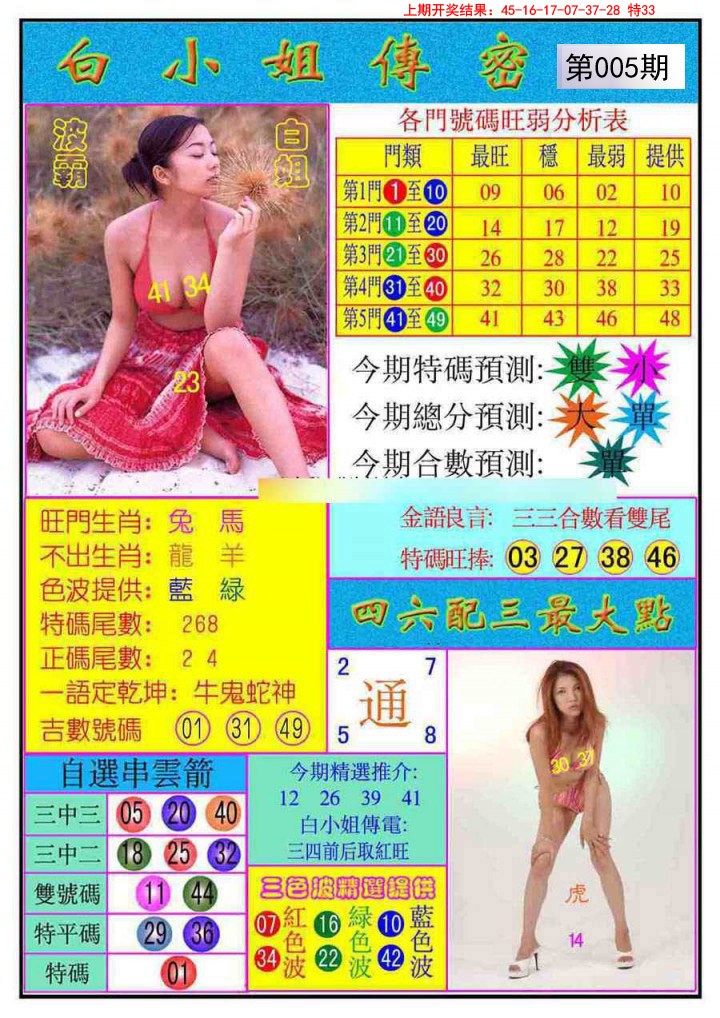 2025005期白小姐传密