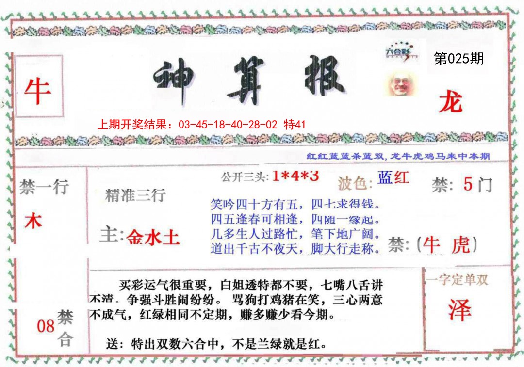2025025期神算报