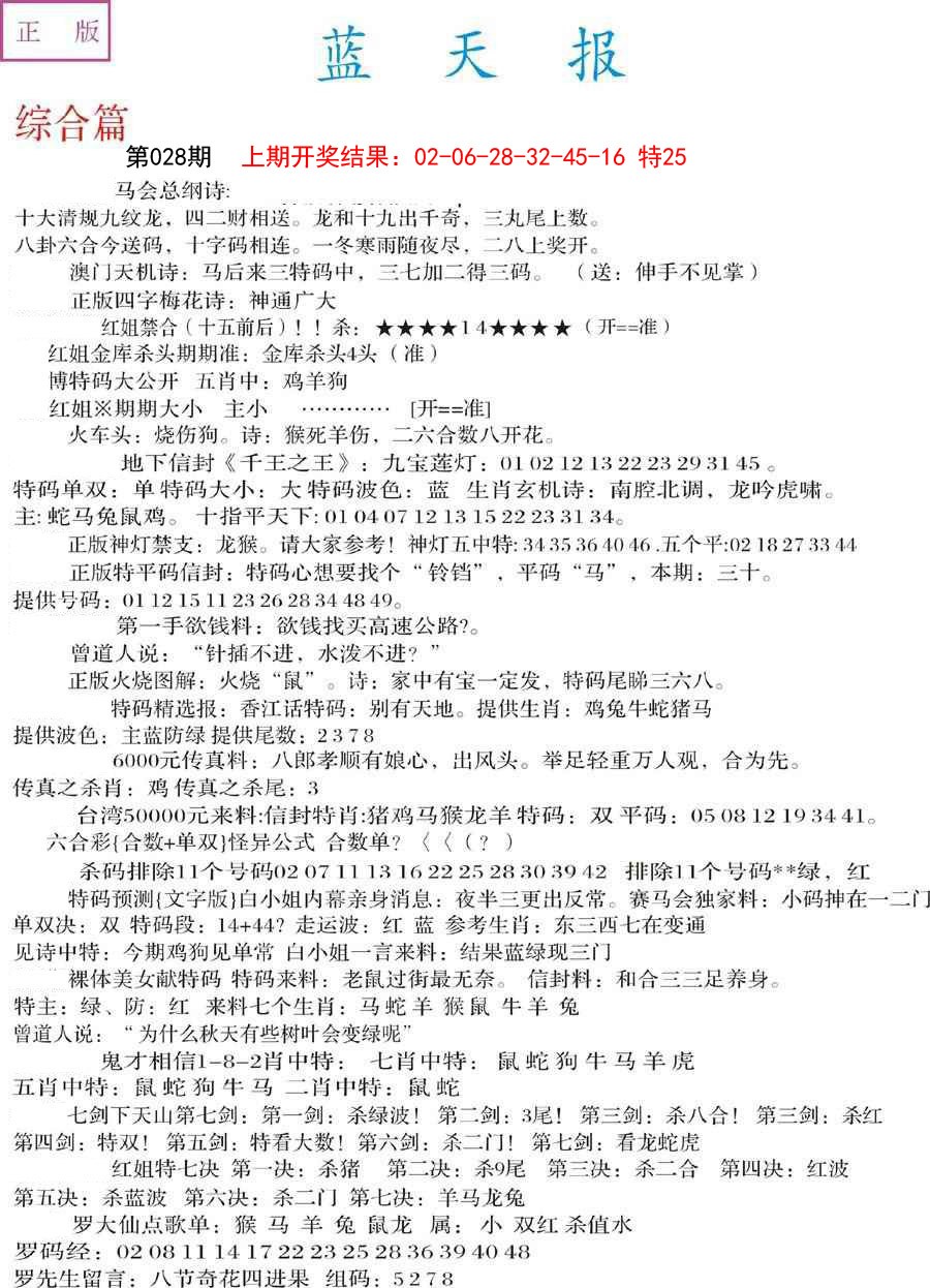 2025028期蓝天报A