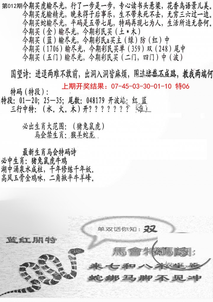 2025012期蛇报B