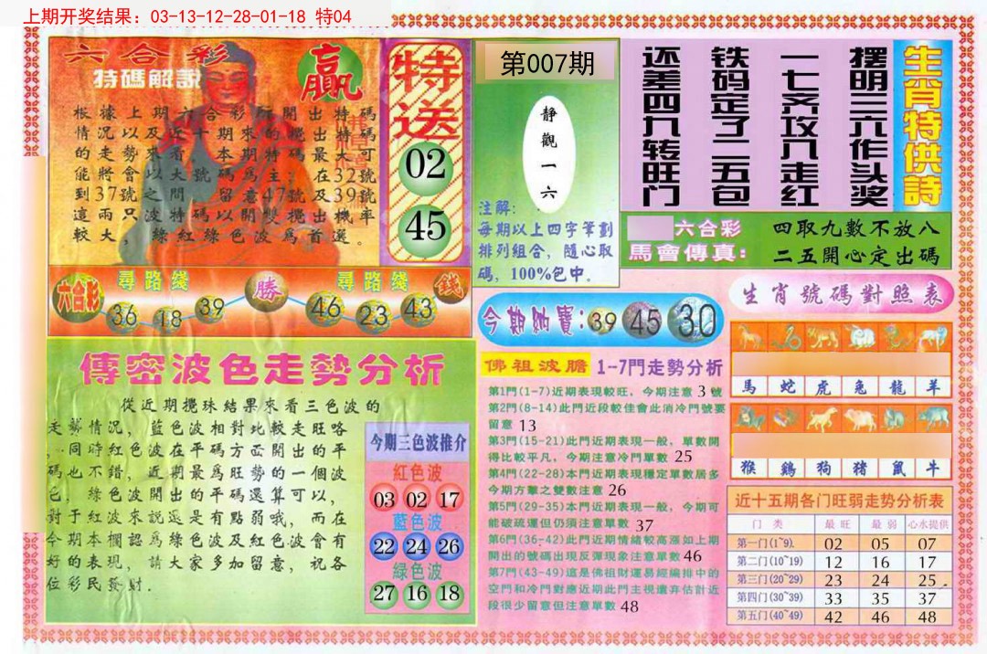 2025007期白小姐三点传密B