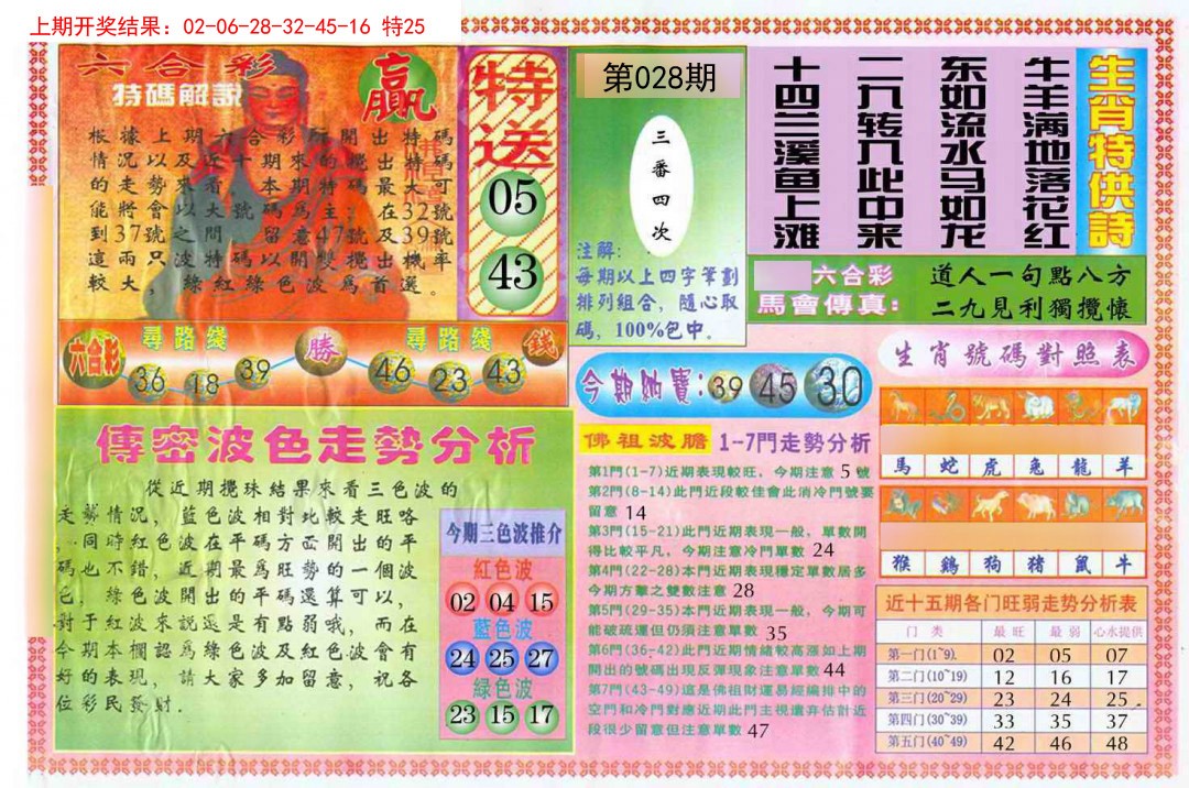 2025028期白小姐三点传密B