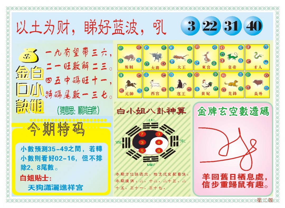 2025008期白小姐内幕B