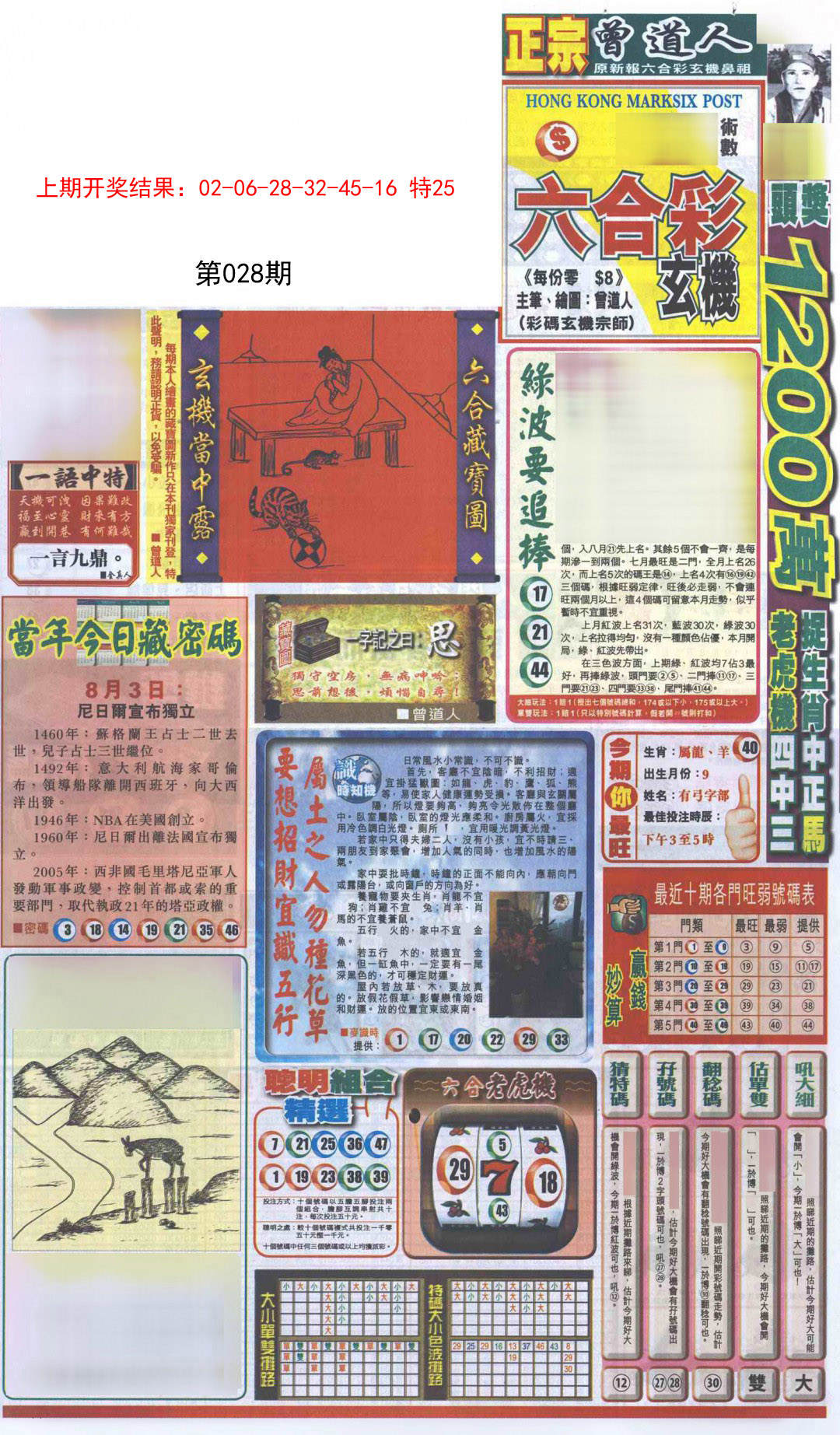 2025028期新报跑狗A