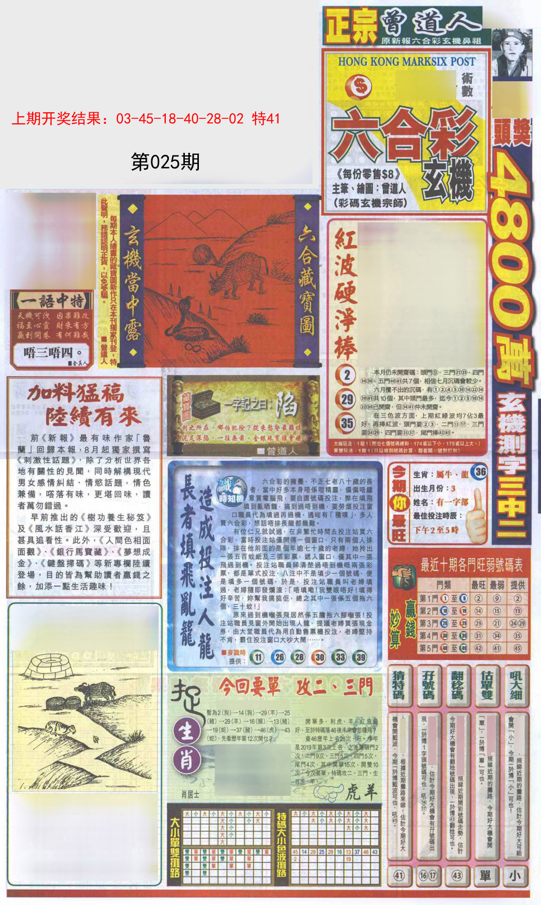 2025025期新报跑狗A