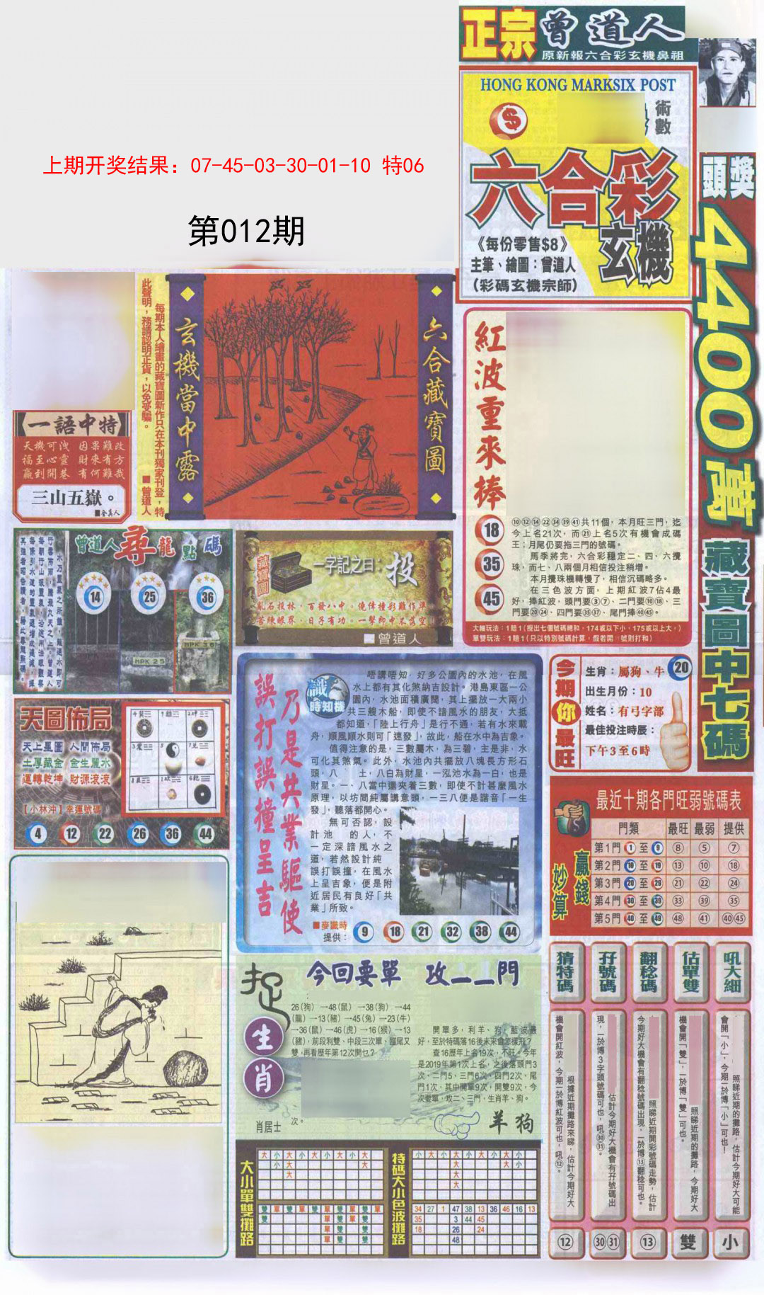 2025012期新报跑狗A