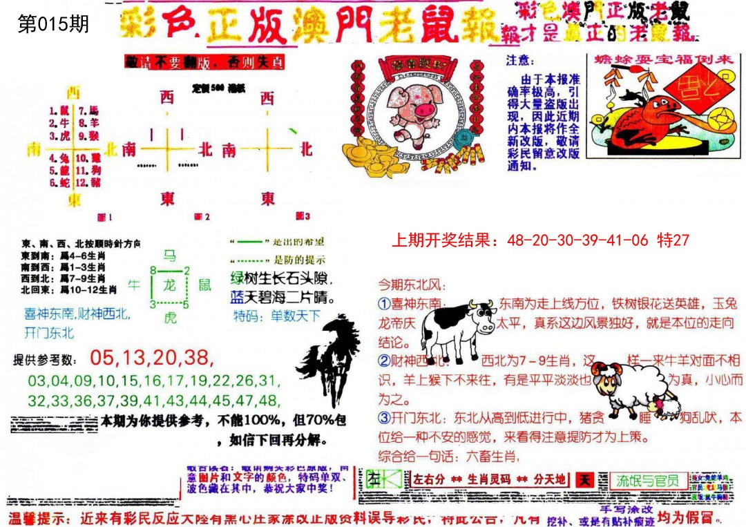 2025015期彩色正版澳门老鼠报