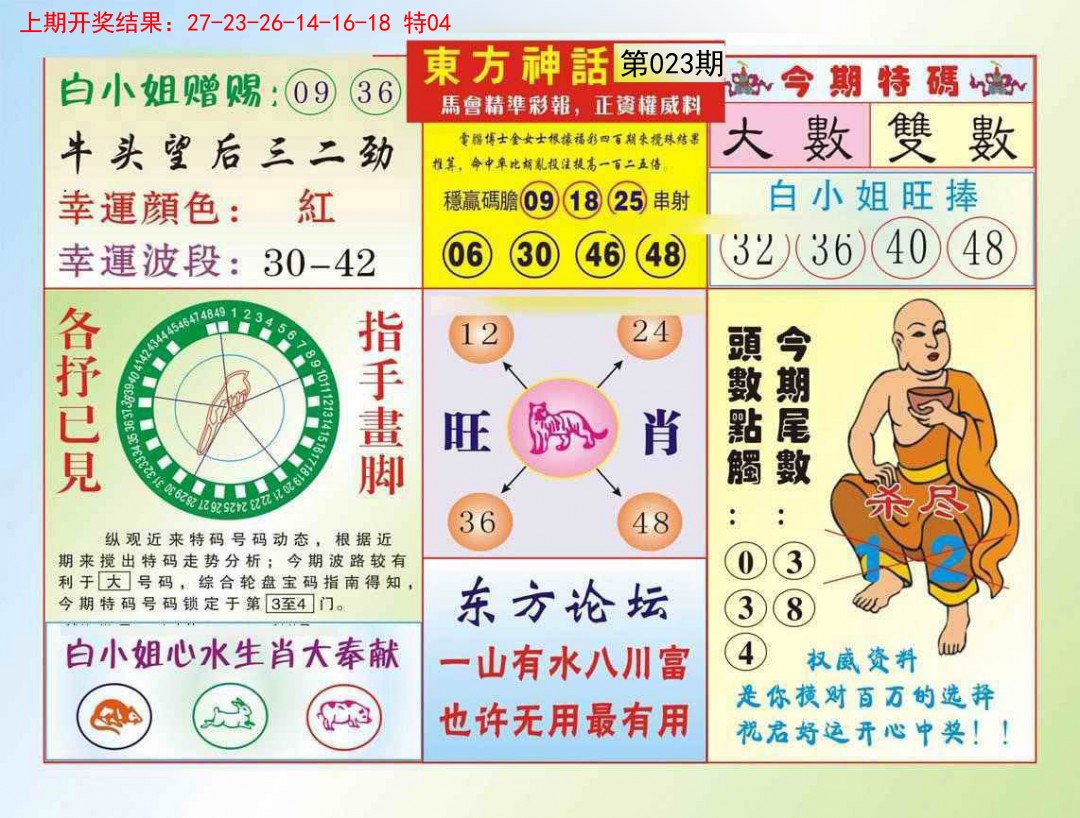 2025023期东方神话