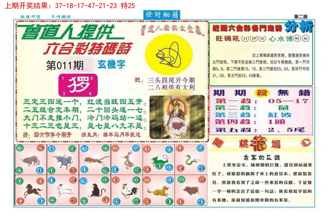 2025011期发财秘籍B