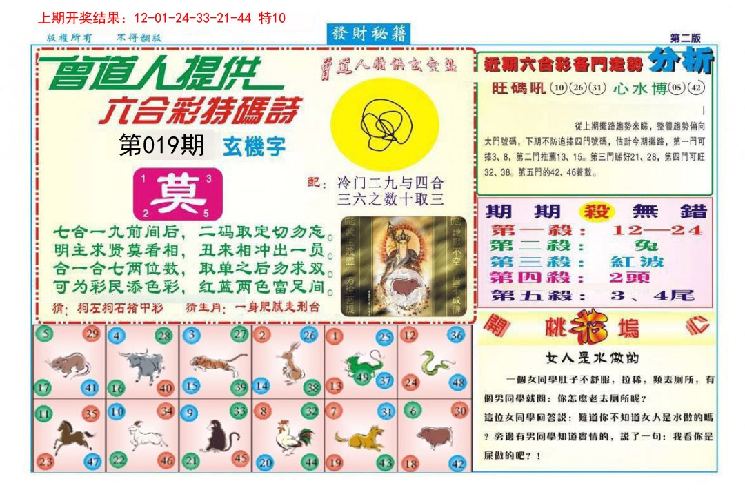 2025019期发财秘籍B