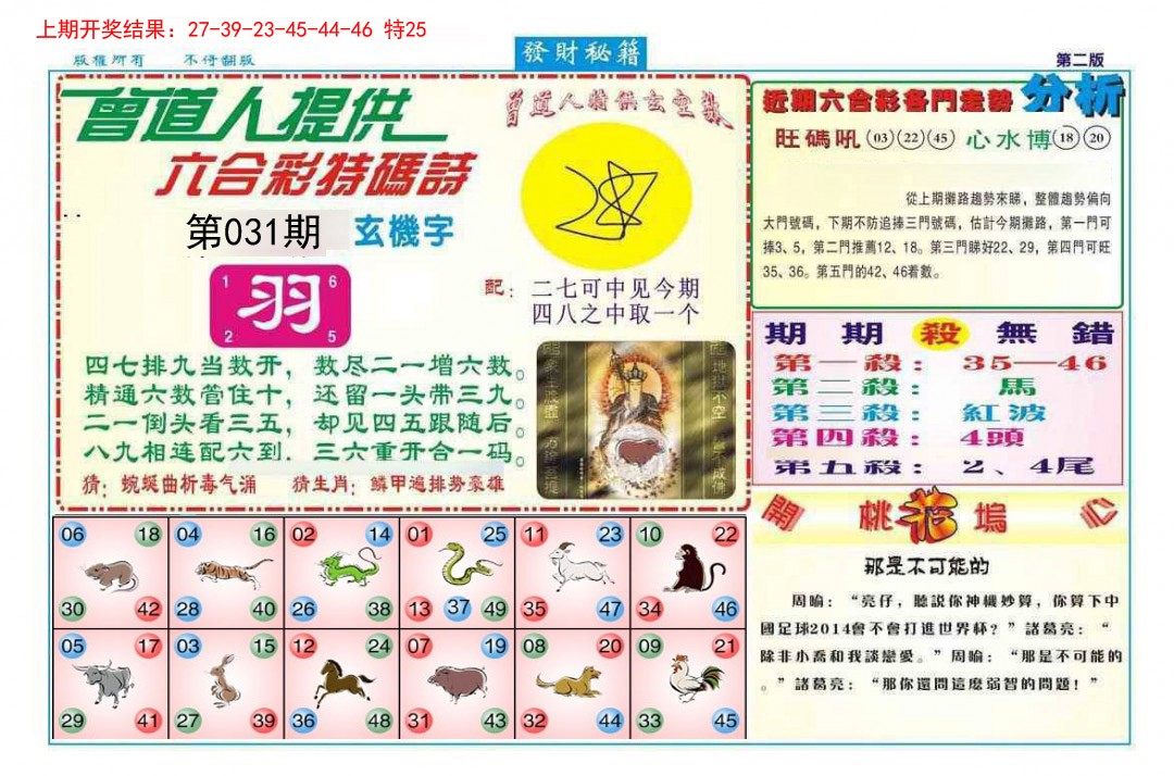 2025031期发财秘籍B