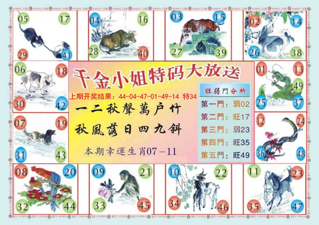 2025021期(新版)千金小姐B