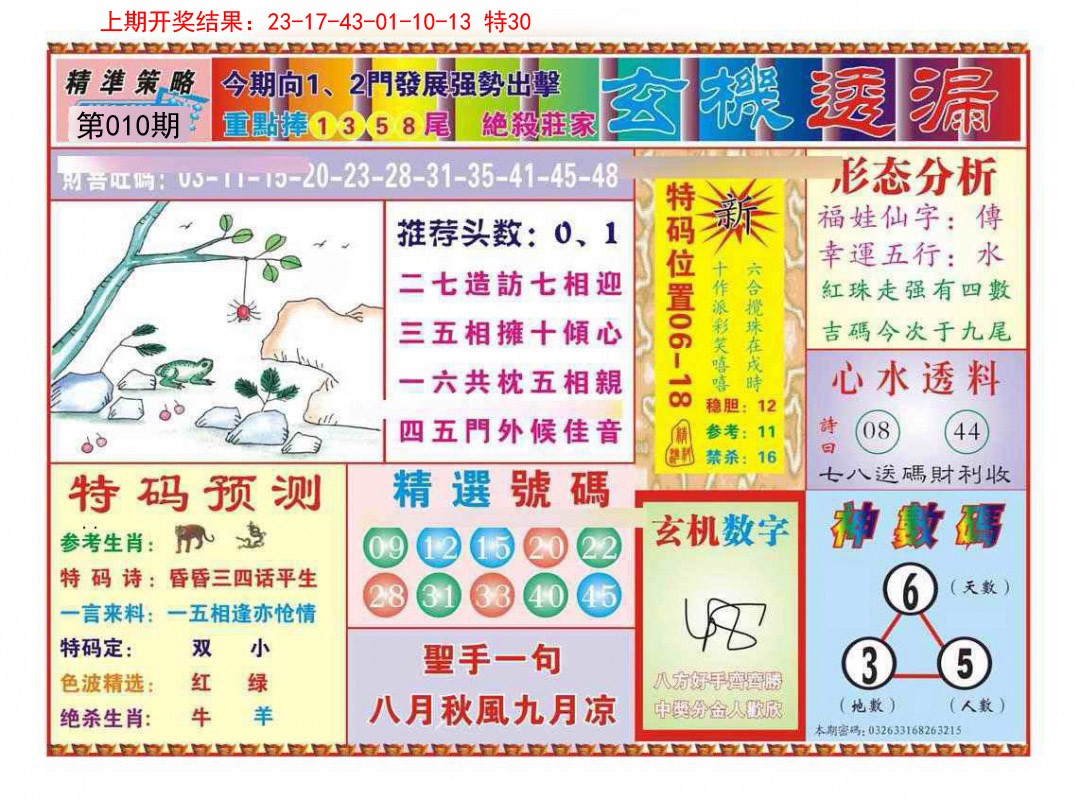 2025010期玄机透漏