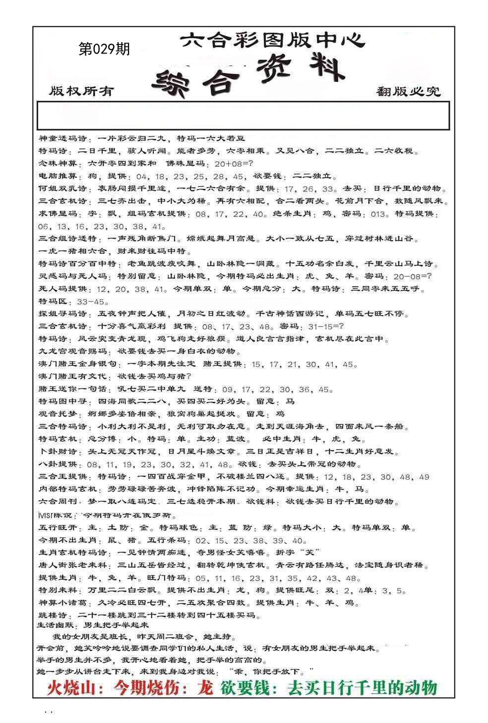 2025029期内部综合资料