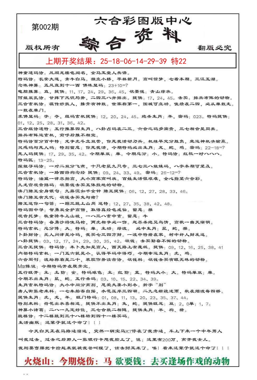 2025002期内部综合资料