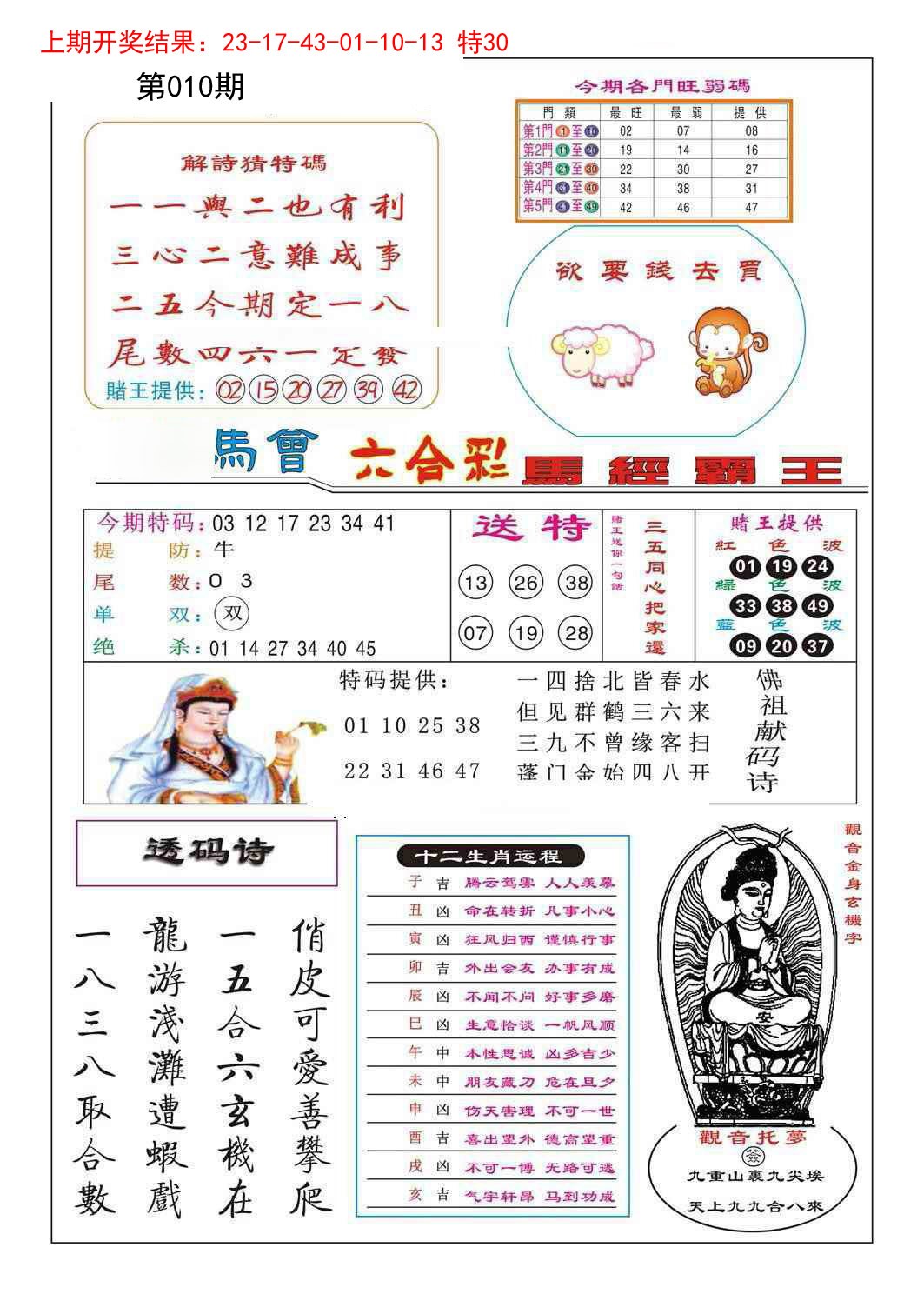 2025010期马经霸王