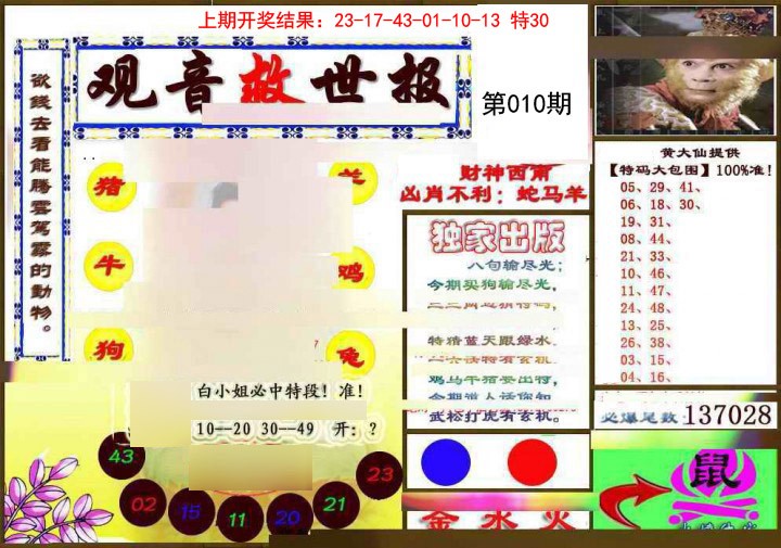 2025010期(另)观音救世密报