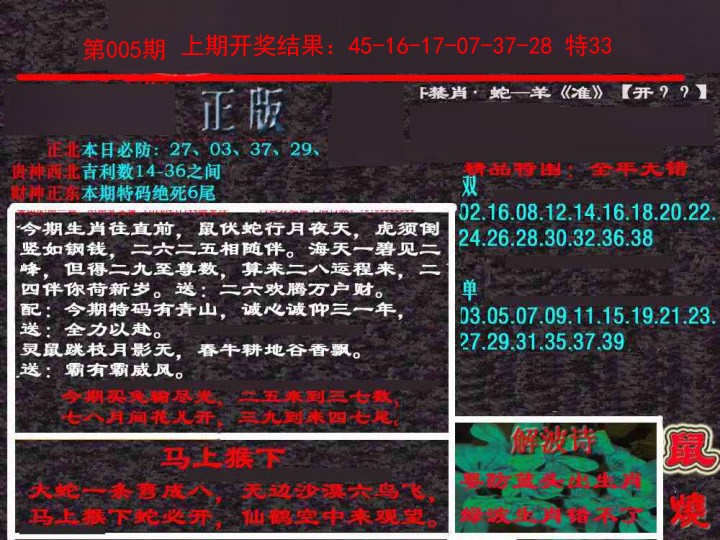 2025005期新港内幕