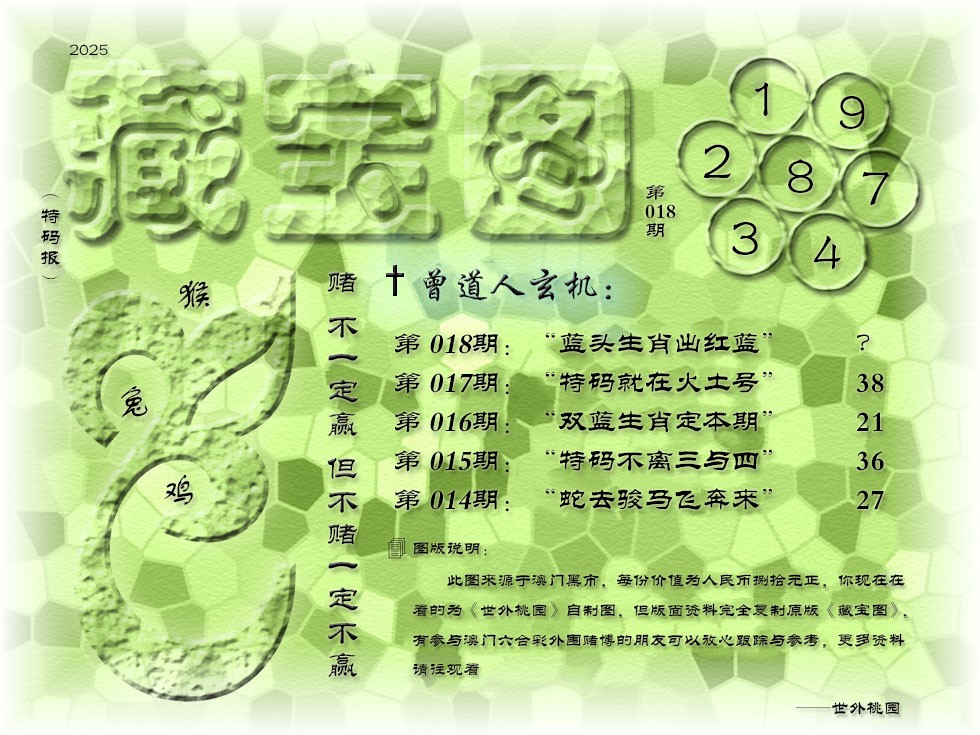 2025018期《藏宝图》