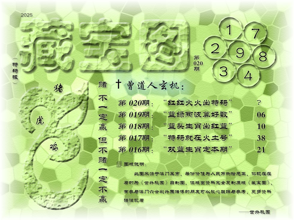 2025020期《藏宝图》