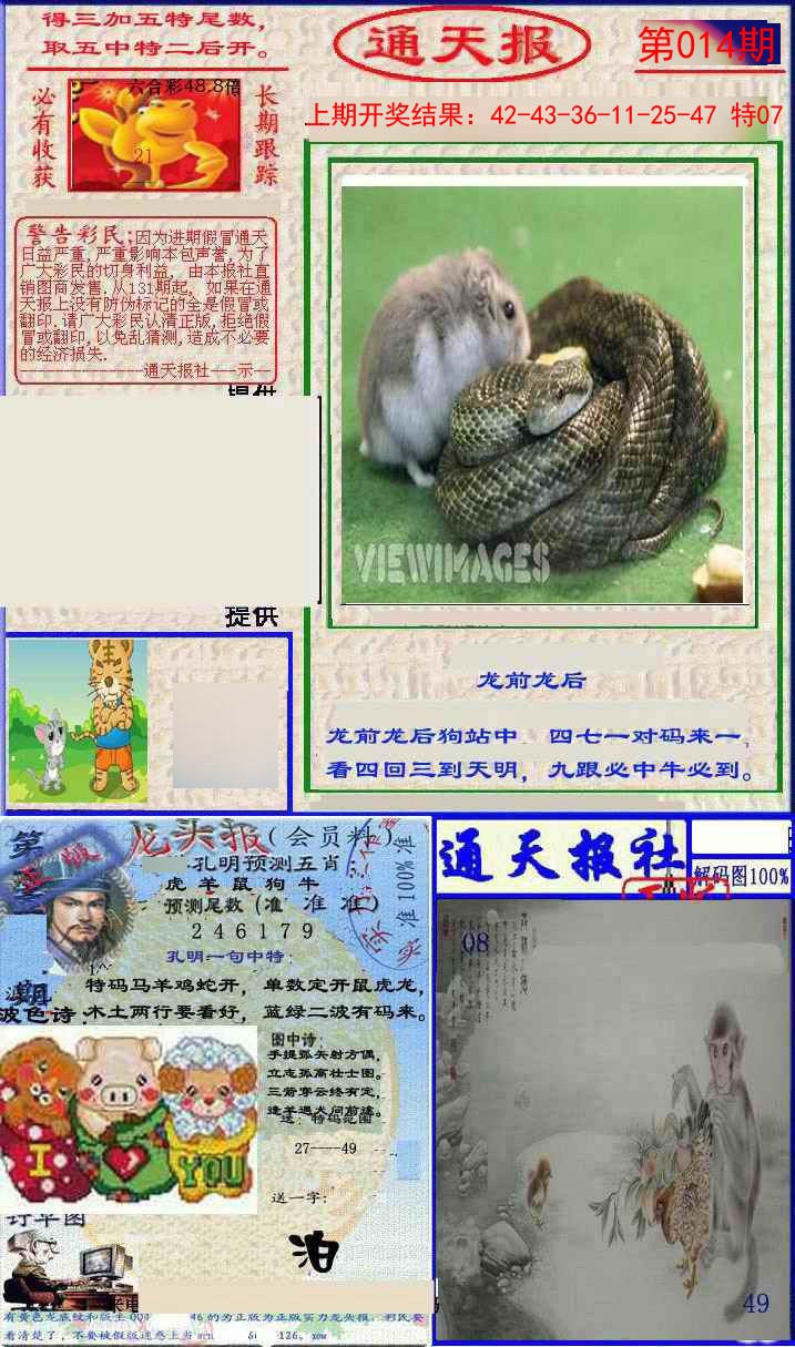 2025014期实力通天报