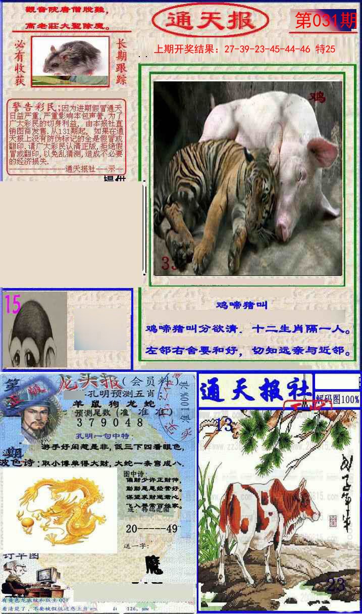 2025031期实力通天报