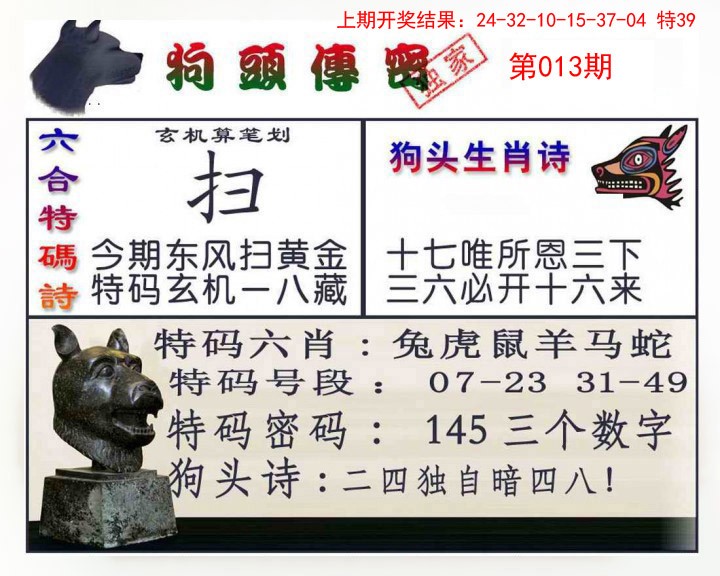 2025013期狗头传密