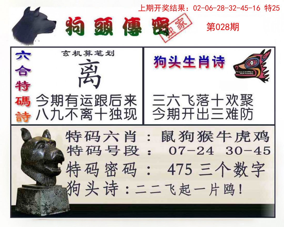 2025028期狗头传密