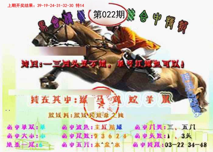 2025022期马会传真-综合报