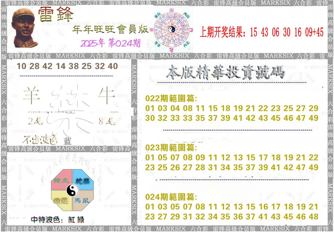 2025024期雷锋鼠年旺旺版