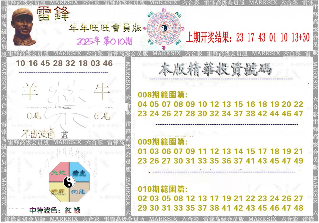 2025010期雷锋鼠年旺旺版