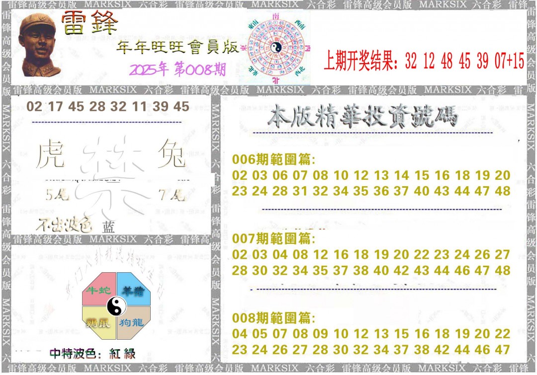 2025008期雷锋鼠年旺旺版