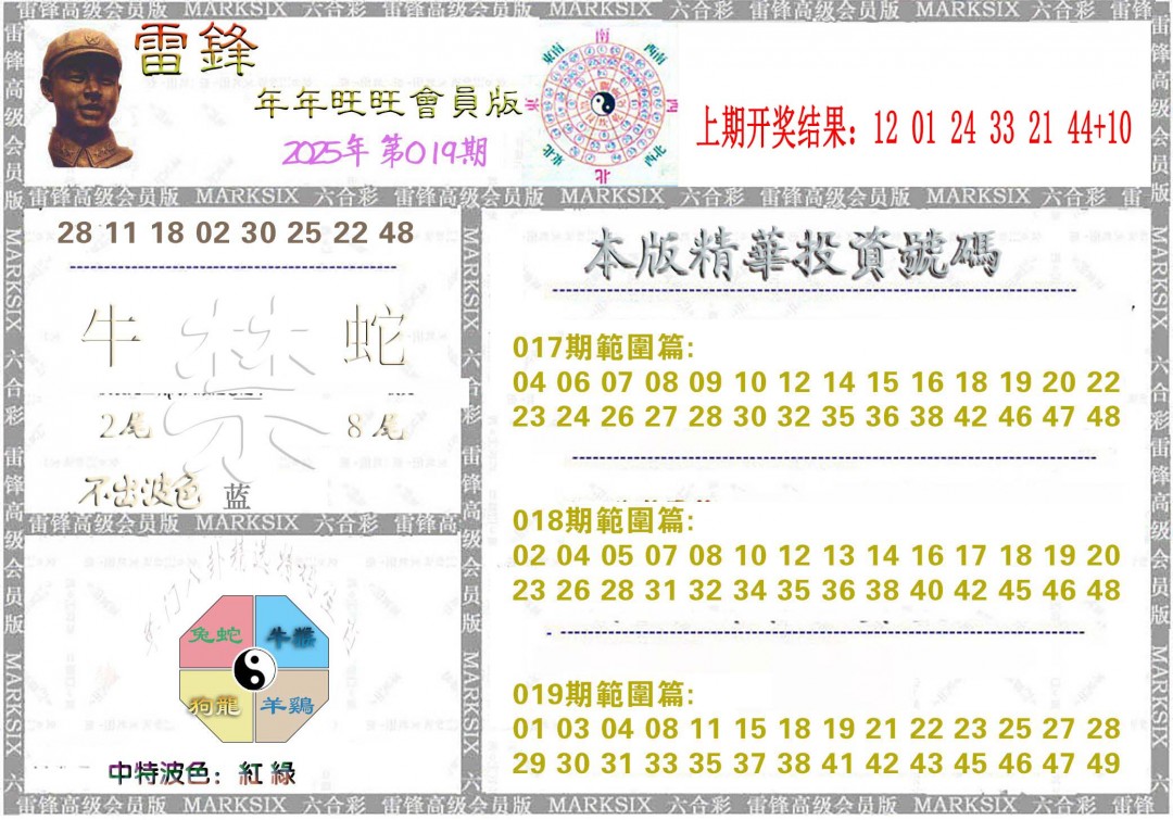 2025019期雷锋鼠年旺旺版