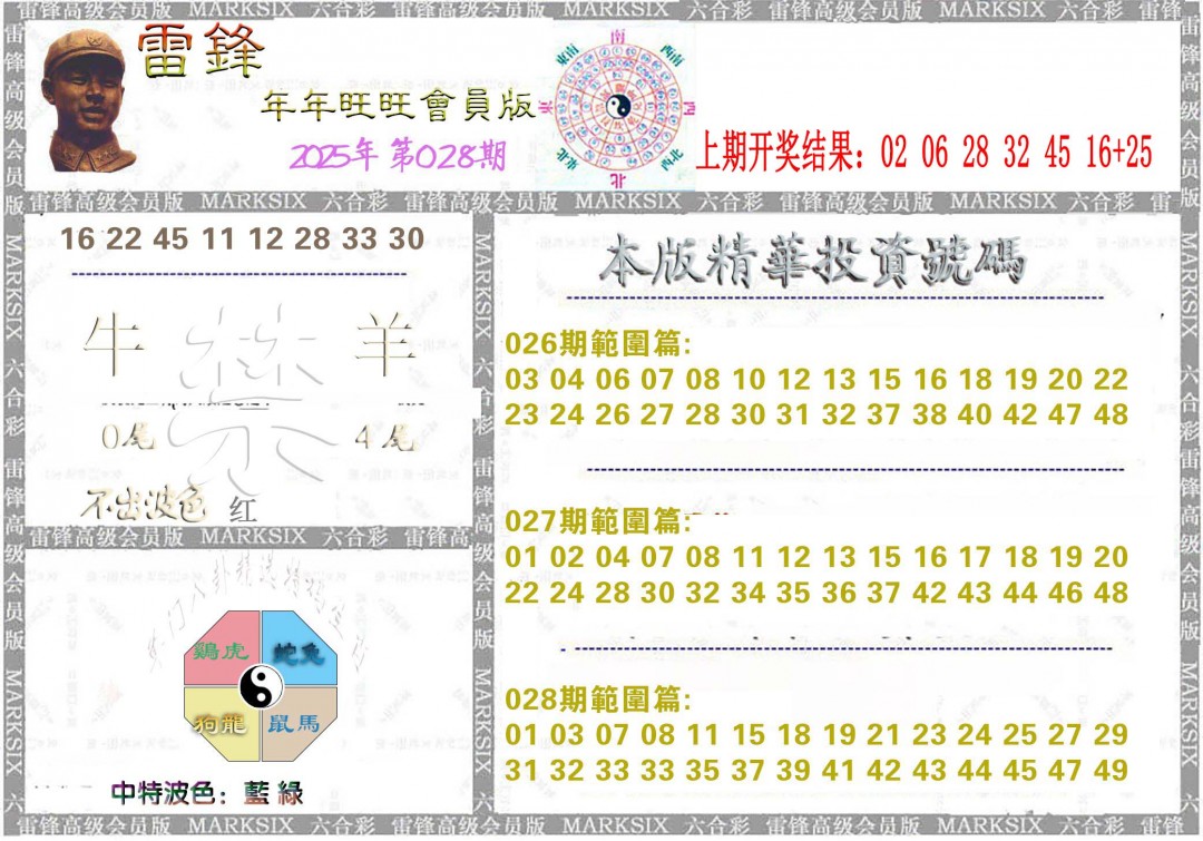 2025028期雷锋鼠年旺旺版