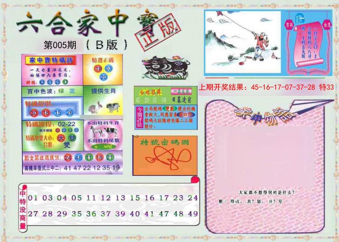 2025005期六合家中宝B