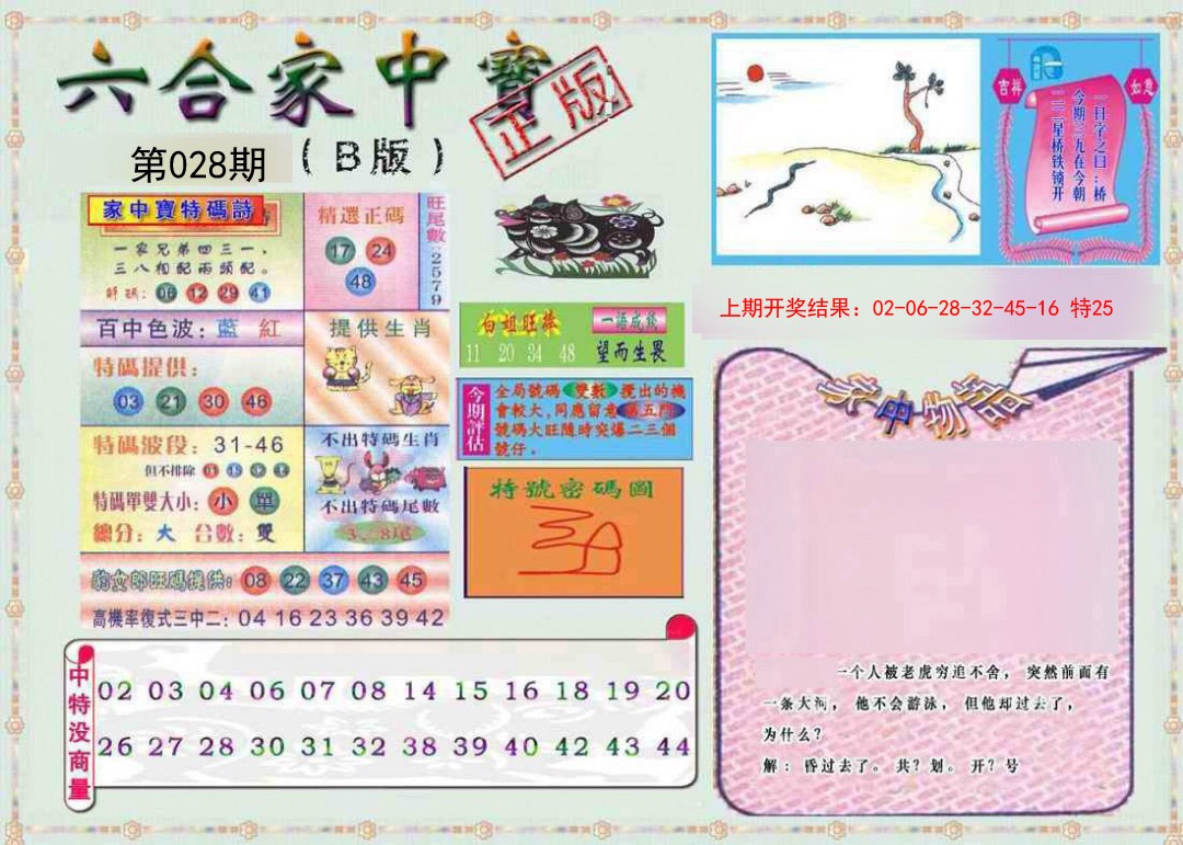 2025028期六合家中宝B