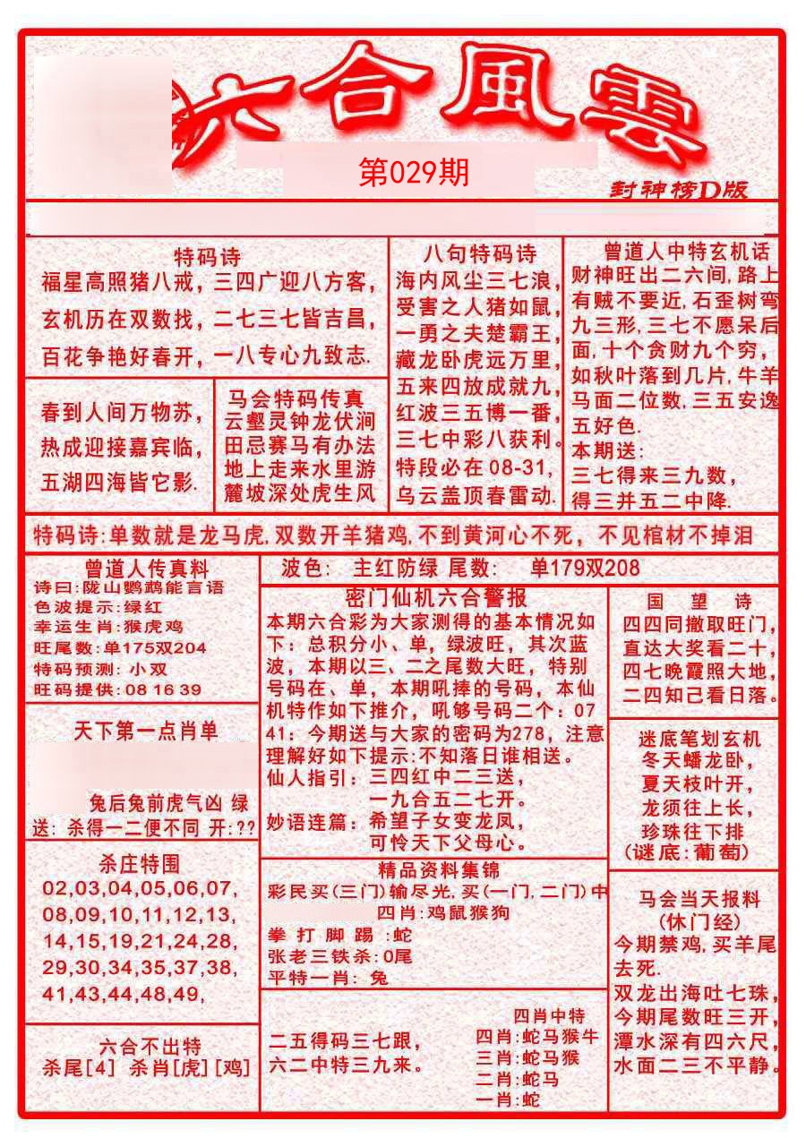 2025029期六合风云A
