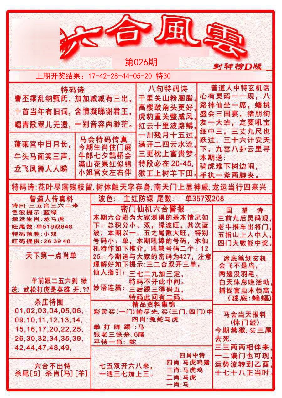 2025026期六合风云A