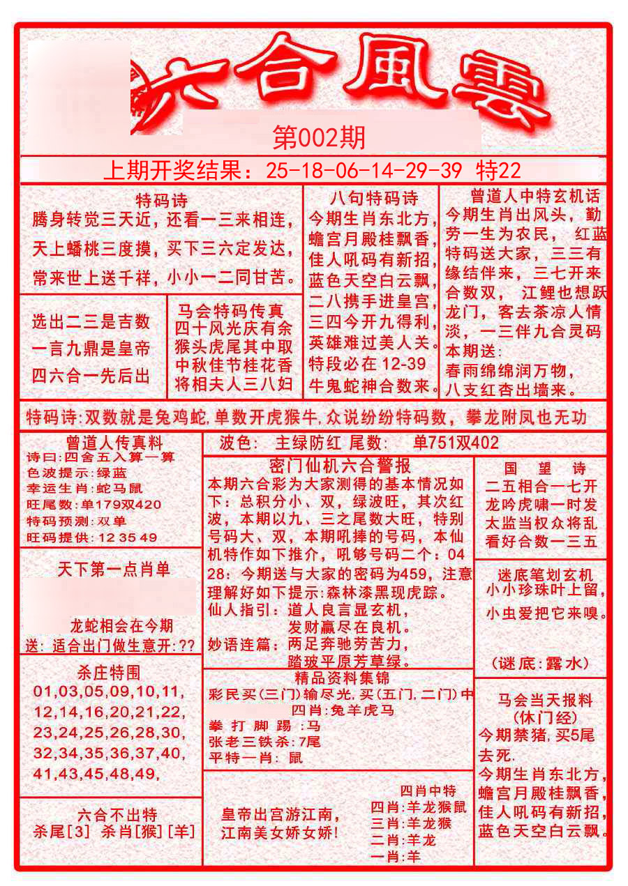 2025002期六合风云A