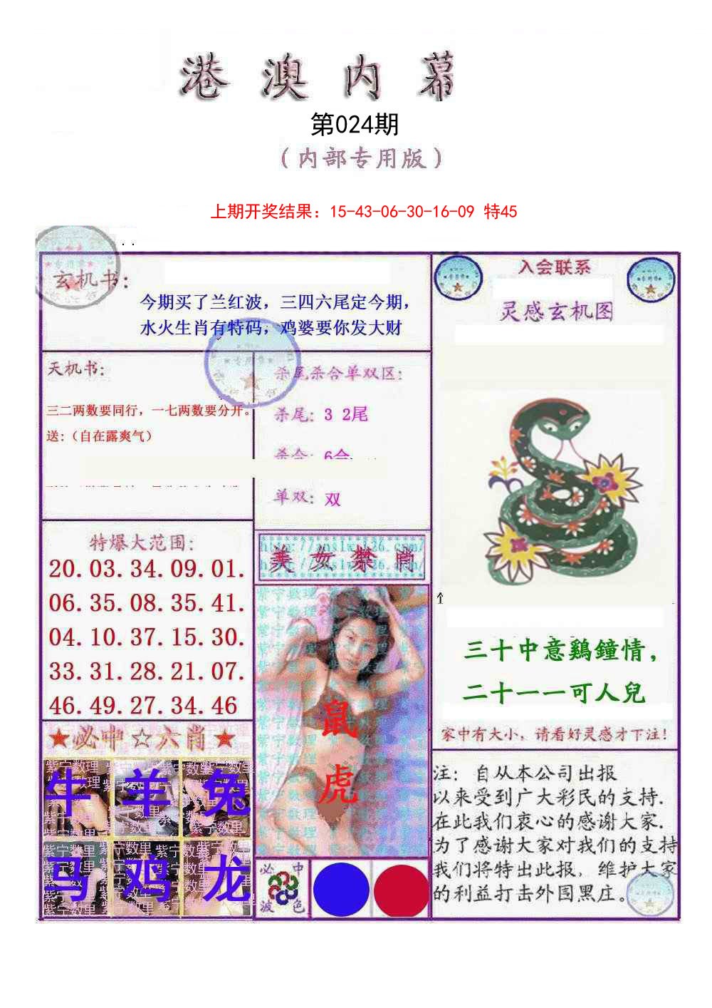2025024期港澳内幕报