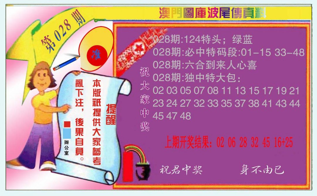 2025028期波尾传真料