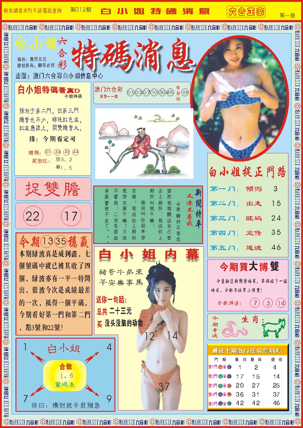 2025012期白小姐特码消息A