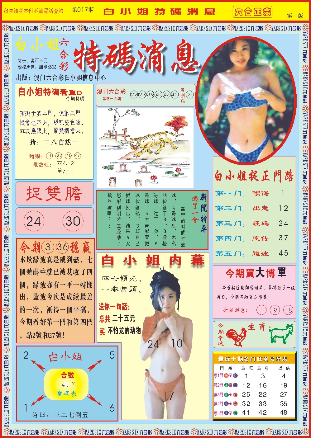 2025017期白小姐特码消息A