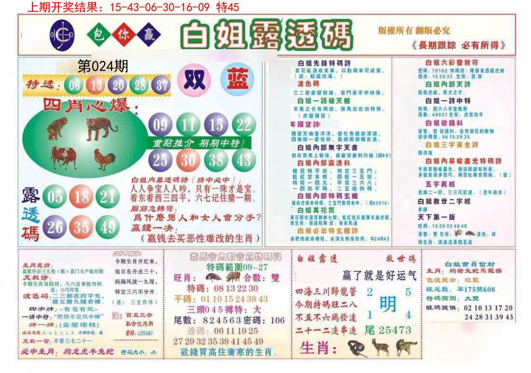 2025024期马会专刊B